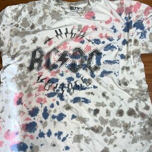 AC/DC High Voltage Tee - Pink, Blue, Gray